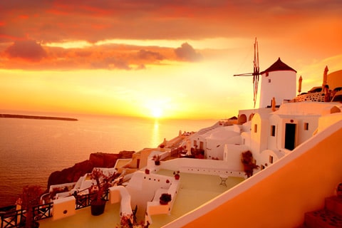 שקיעות בסנטוריני