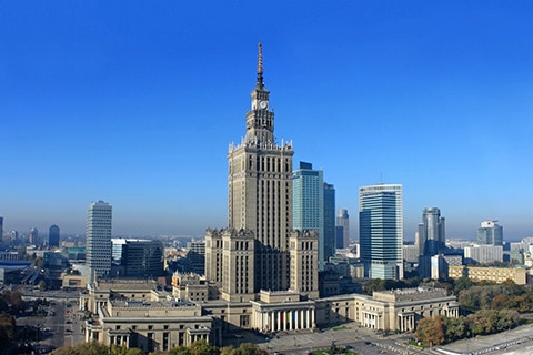 ארמון התרבות והמדע בוורשה פולין