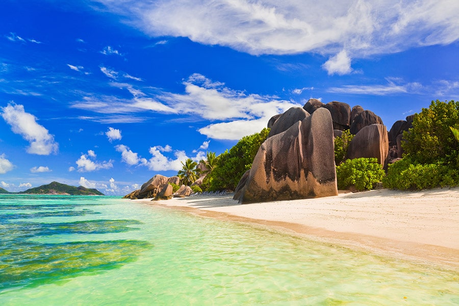 Anse Source d'Argent באי La Digue